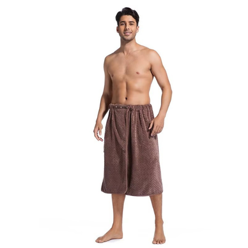 Peignoir De Bain Femme Serviette Doux Et Absorbant - Séchage Rapide Avec Poche, Idéal Voyage Et Plage