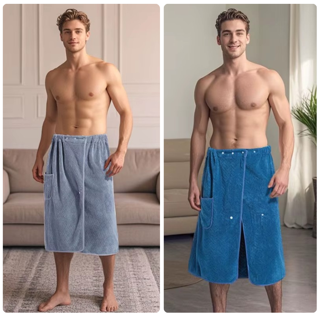 Wrap de bain chic et confortable